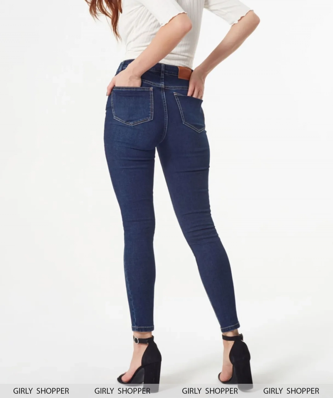 4 button high waist best sale skinny jeans